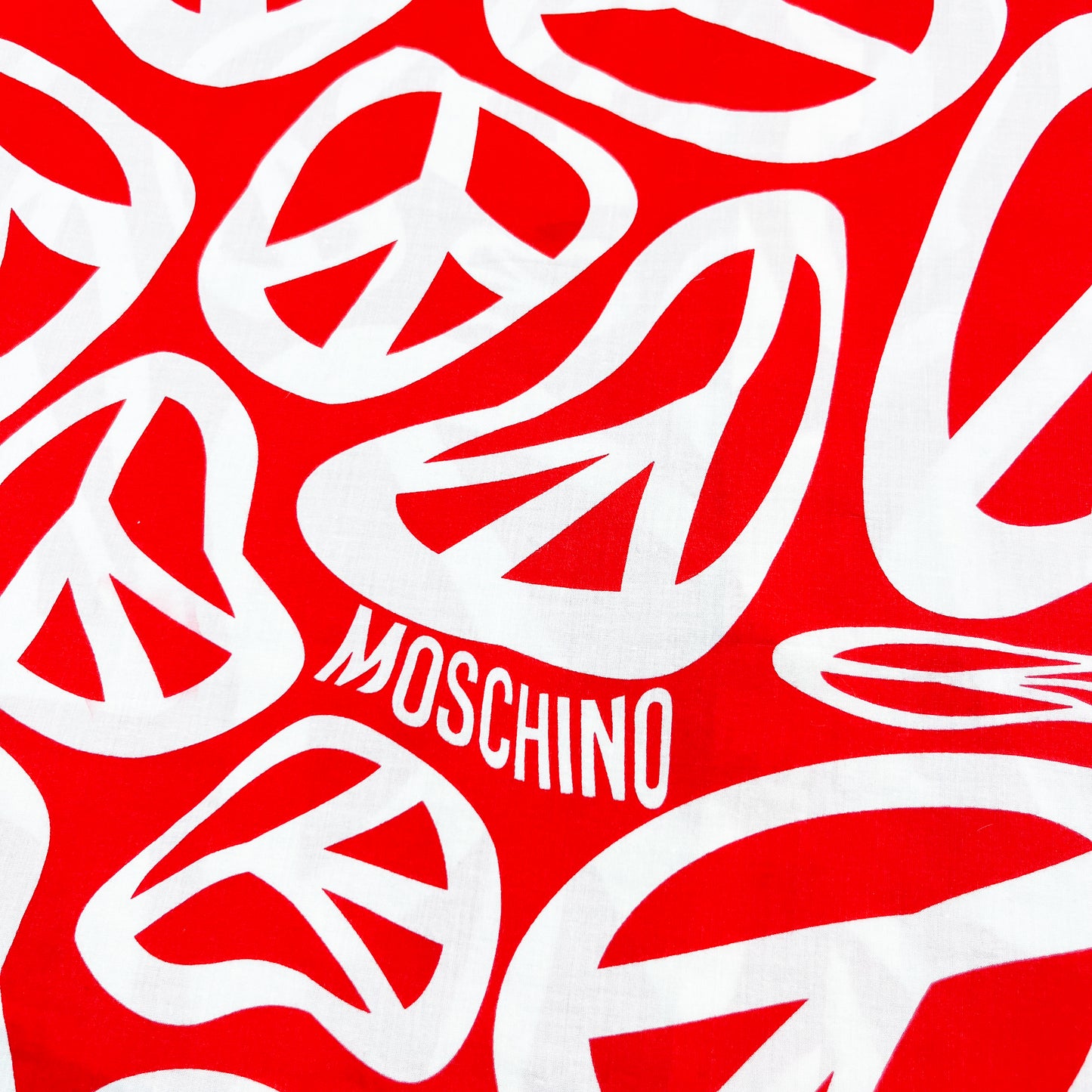 Moschino Jeans 'Peace symbol' Short Sleeve Shirt - Size: XL