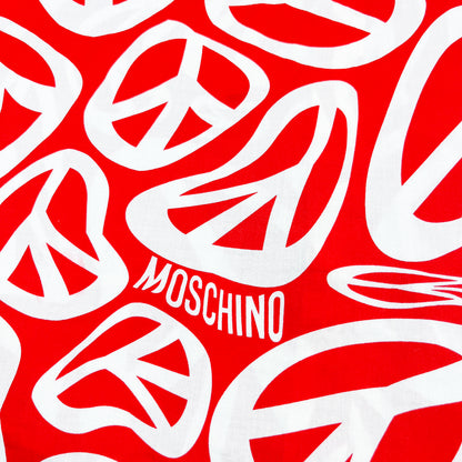 Moschino Jeans 'Peace symbol' Short Sleeve Shirt - Size: XL