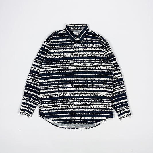 Moschino Jeans 'Stay on line' Long Sleeve Shirt - Size: Large