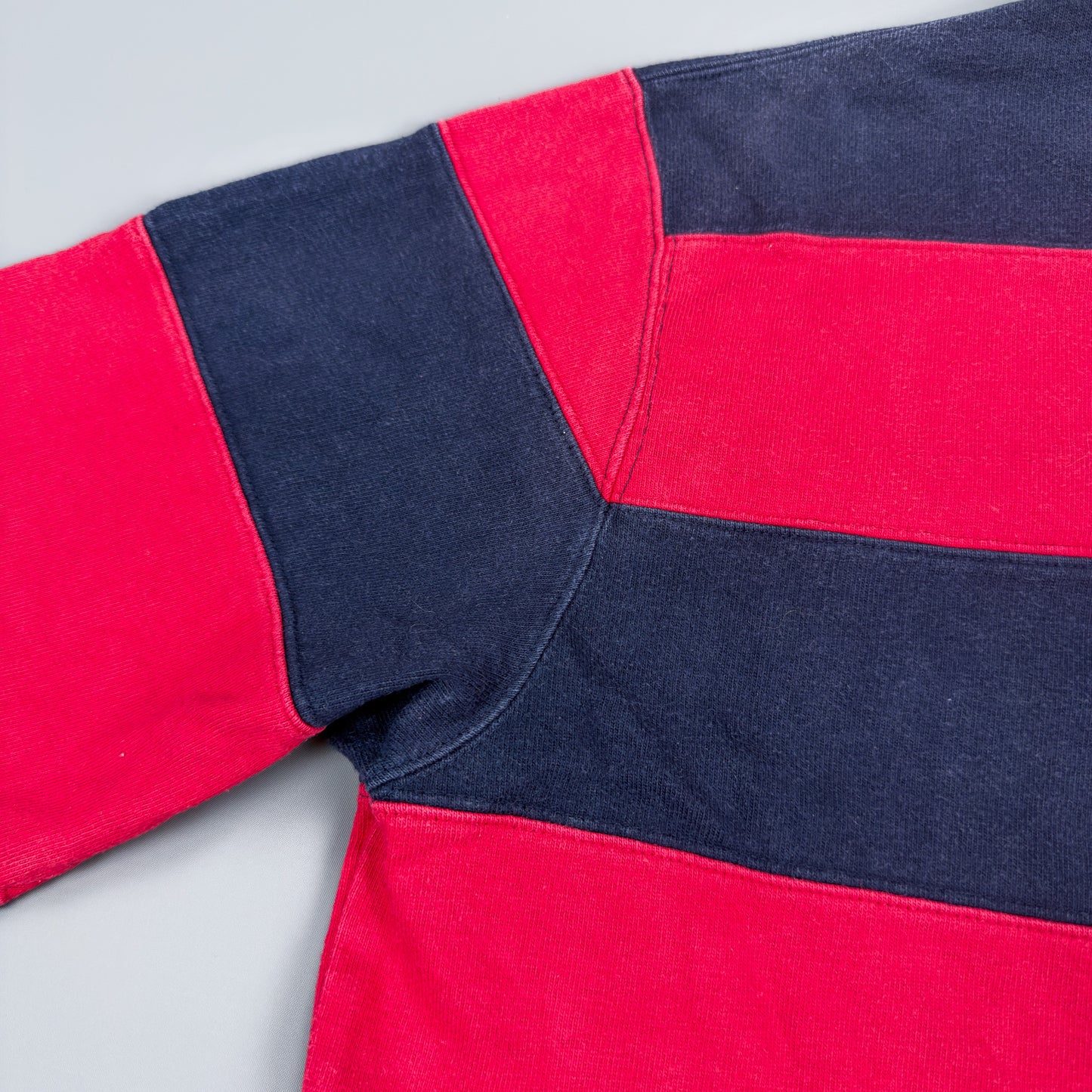 Polo Sport Ralph Lauren Colour Block Rugby Shirt - Red / Navy - Size: Medium