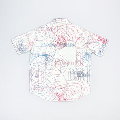 Moschino Jeans 'Millennium' Print Short Sleeve Shirt - Size: Large