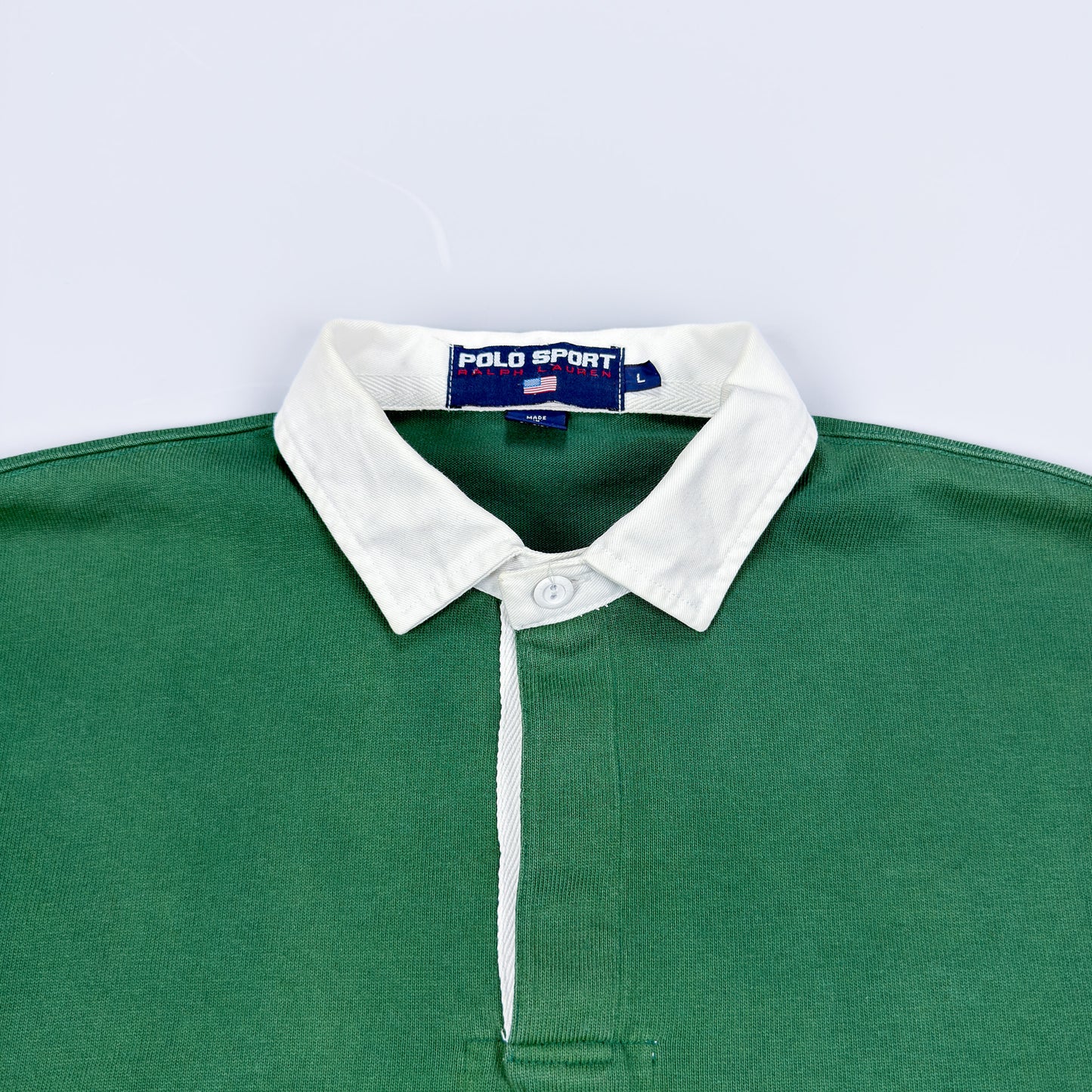 Polo Sport Ralph Lauren Sellout Rugby Shirt - Green / Black - Size: Large
