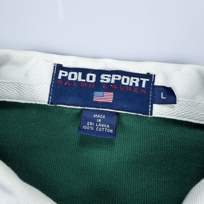 Polo Sport Ralph Lauren Sellout Rugby Shirt - Green / Black - Size: Large