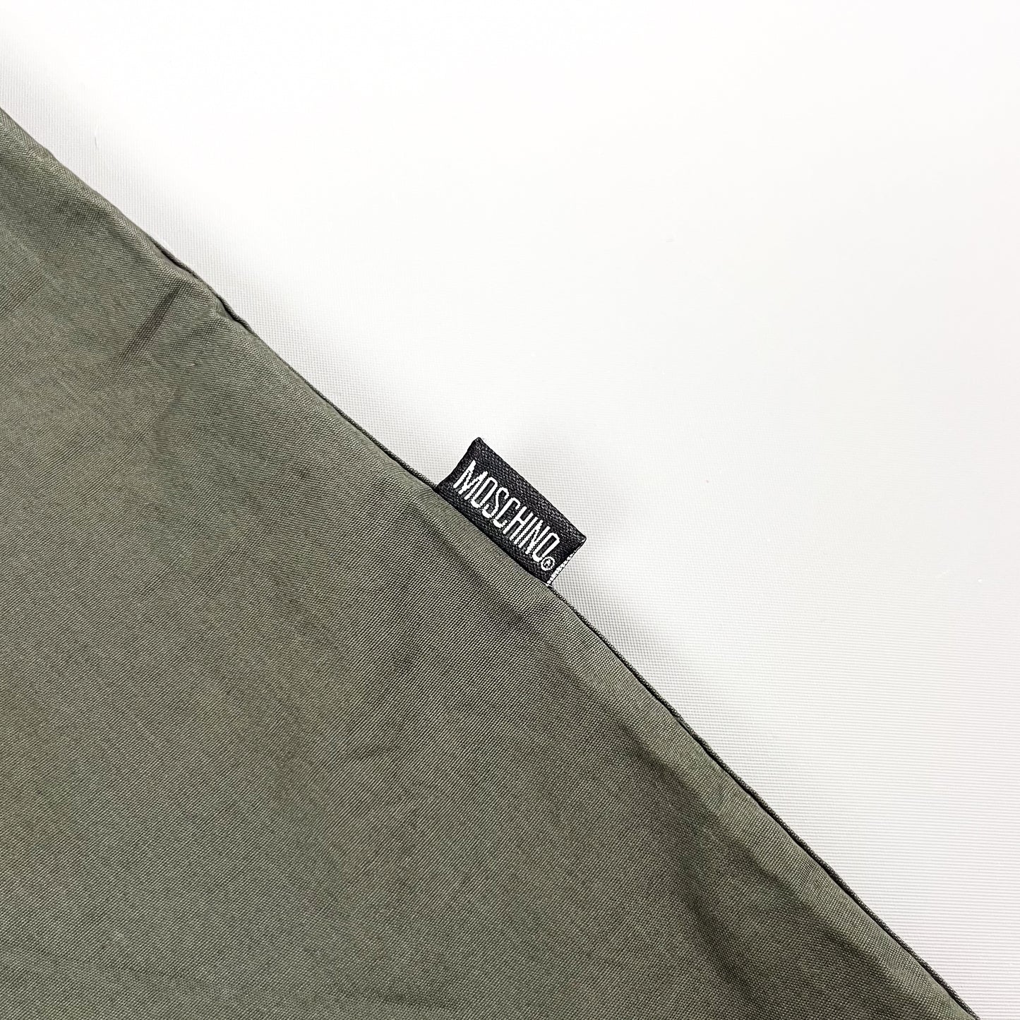 Moschino Jeans Khaki Box Logo Shirt - Size: Medium