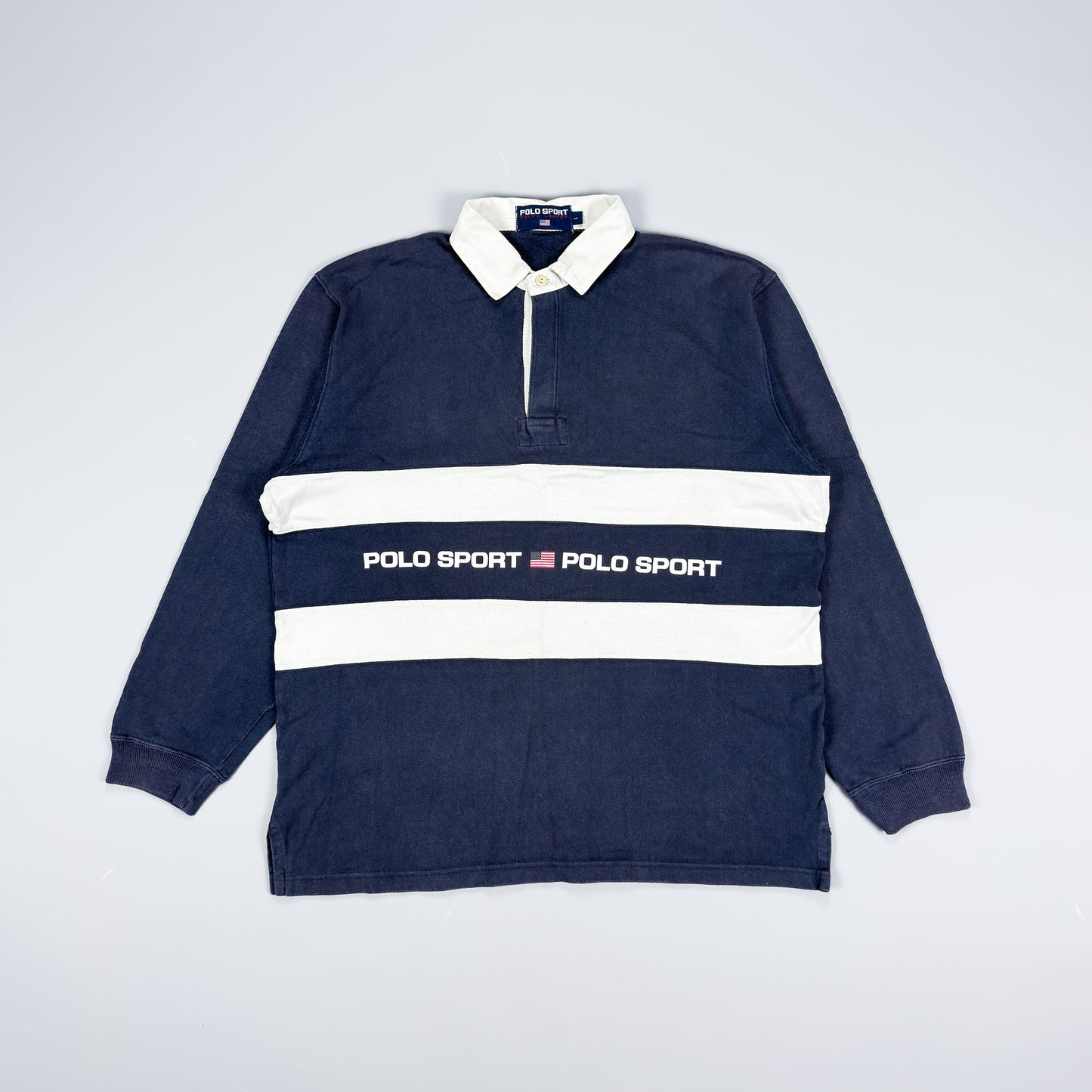 Polo Sport Ralph Lauren Spellout Rugby Shirt - Size: Large