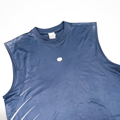 Nike Air Max Navy Hex Vest Tank Top - Size: Large