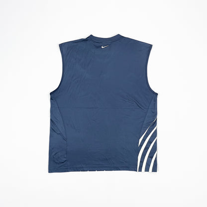 Nike Air Max Navy Hex Vest Tank Top - Size: Large
