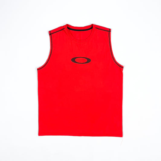 Oakley Ellipse Red Vest Tank Top - Size: Medium/Large