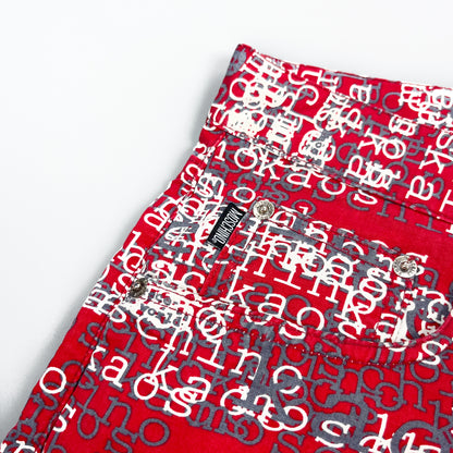 Moschino Jeans 'Kaos' Print Shorts Jorts - Size: 35"