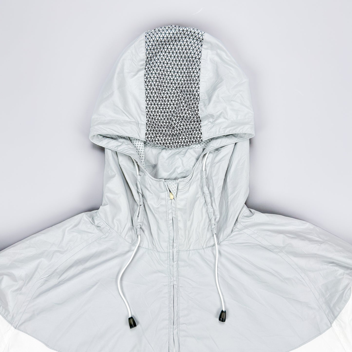 Nike Early 2000's Shox 1/4 Quater Zip Track Jacket - White / Grey - Size: XL