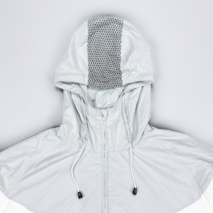 Nike Early 2000's Shox 1/4 Quater Zip Track Jacket - White / Grey - Size: XL