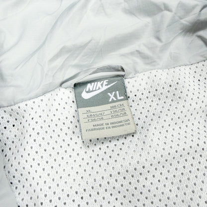 Nike Early 2000's Shox 1/4 Quater Zip Track Jacket - White / Grey - Size: XL