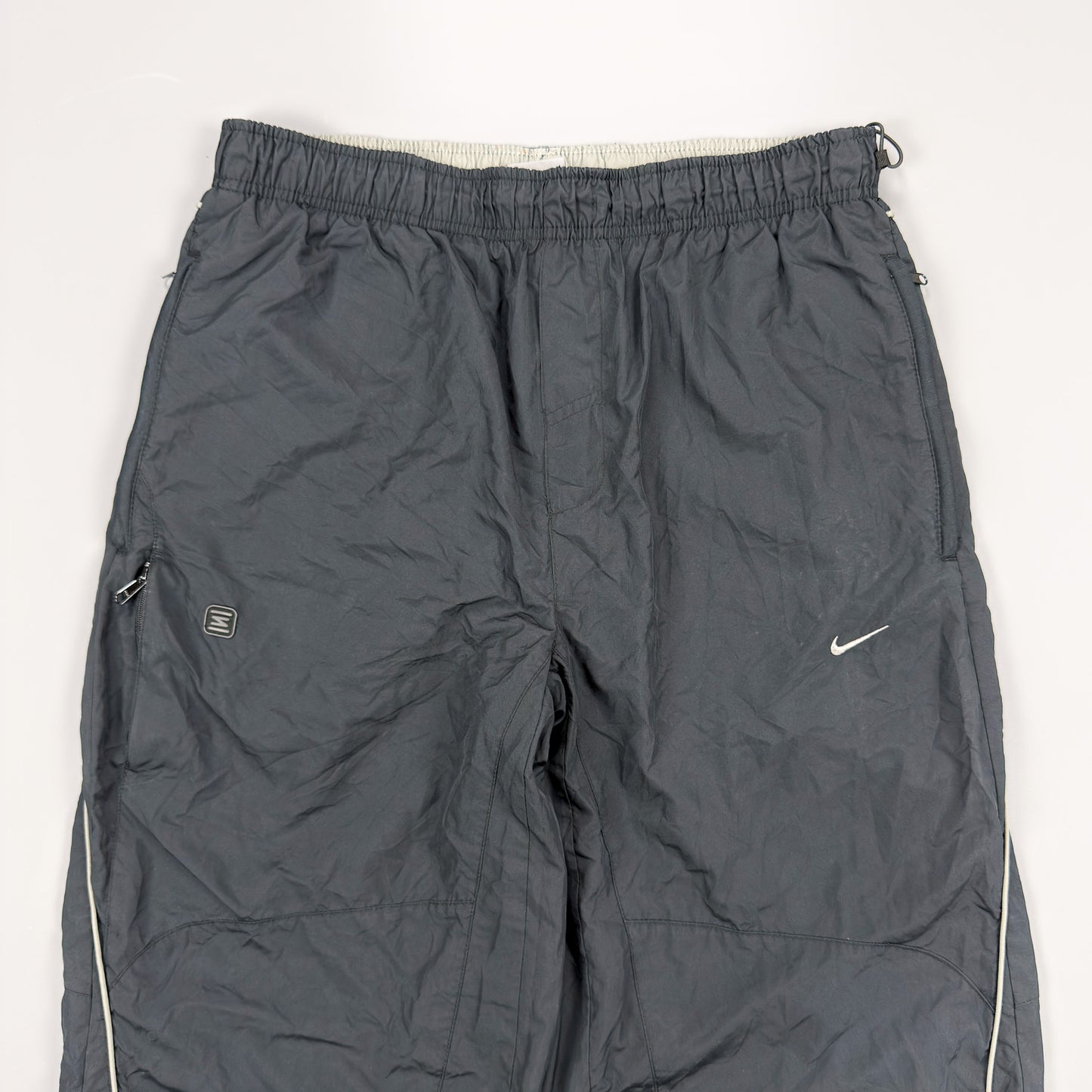 Nike Early 2000's Shox Jogger Tracksuit Bottoms - Black / Grey / Orange - Size: Medium