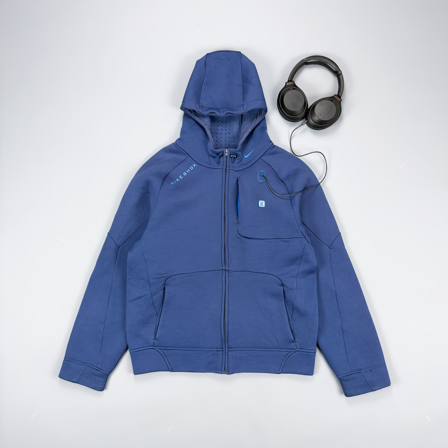 Nike Early 2000's Shox Fleece Jacket Hoodie - Size: Medium