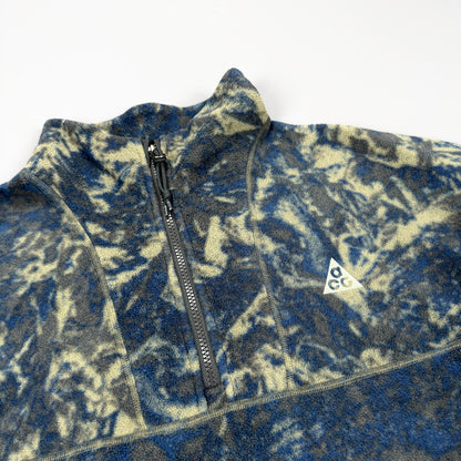 FW2020 Nike ACG Wolf Tree 1/4 Zip Quarter Zip Camo Fleece - Size: Womens, Medium