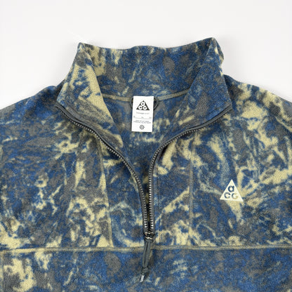 FW2020 Nike ACG Wolf Tree 1/4 Zip Quarter Zip Camo Fleece - Size: Womens, Medium