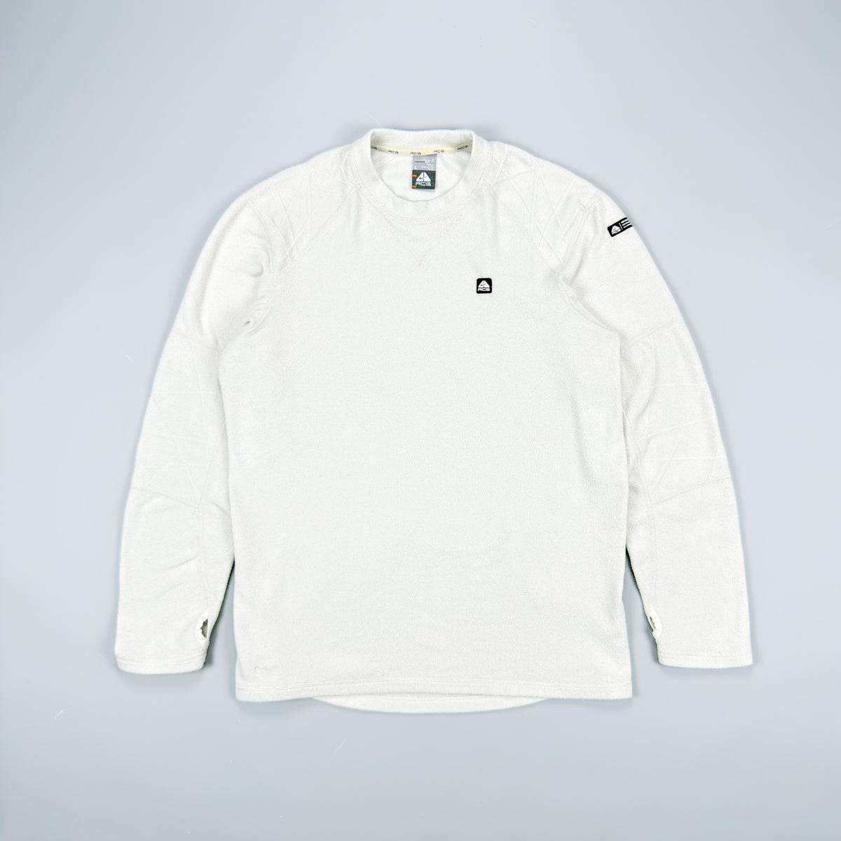 FW2008 Nike ACG Fleece Sweatshirt - White / Off-white - Size: Large