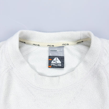 FW2008 Nike ACG Fleece Sweatshirt - White / Off-white - Size: Large