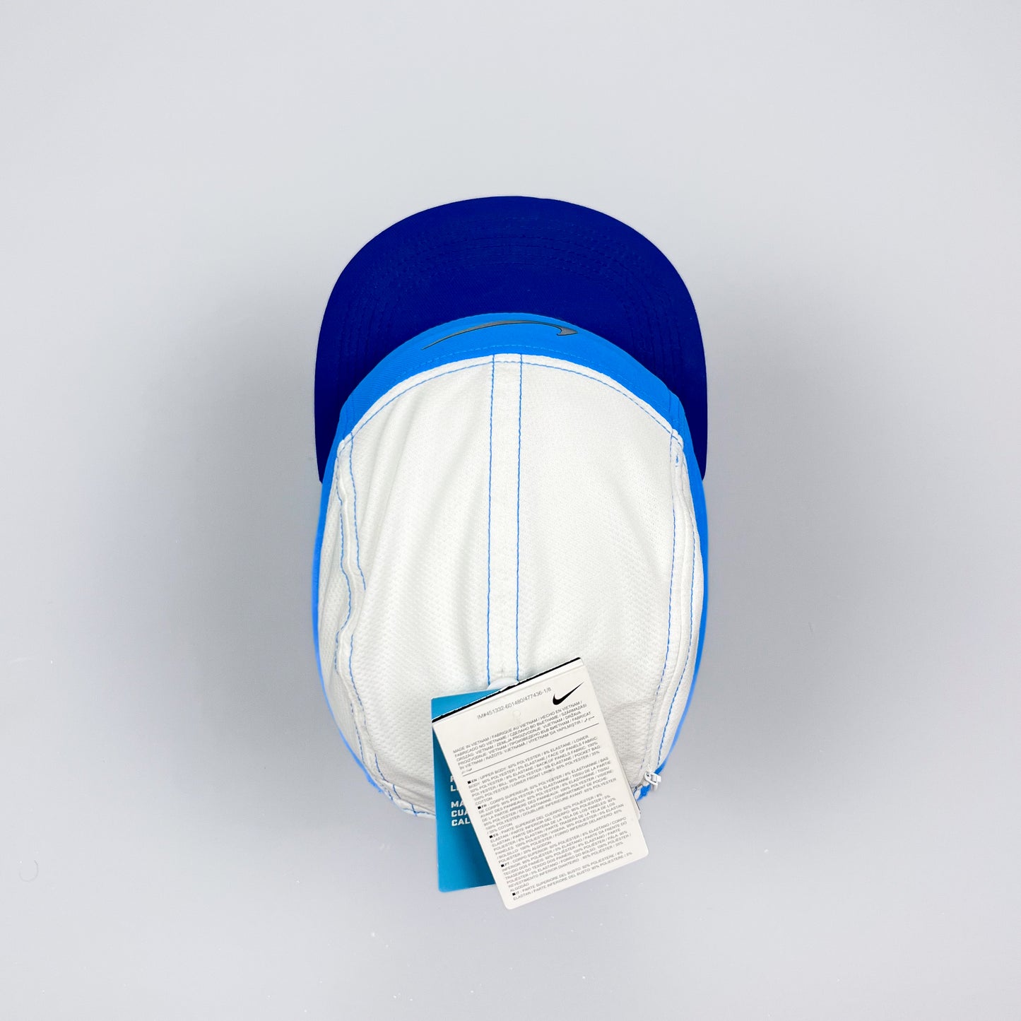 Nike AW84 Dri-fit Zip Reflective Cap  - Blue / White
