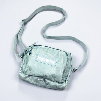 Supreme Spellout Box Logo Shoulder / Side Cordura Bag 'Ice'