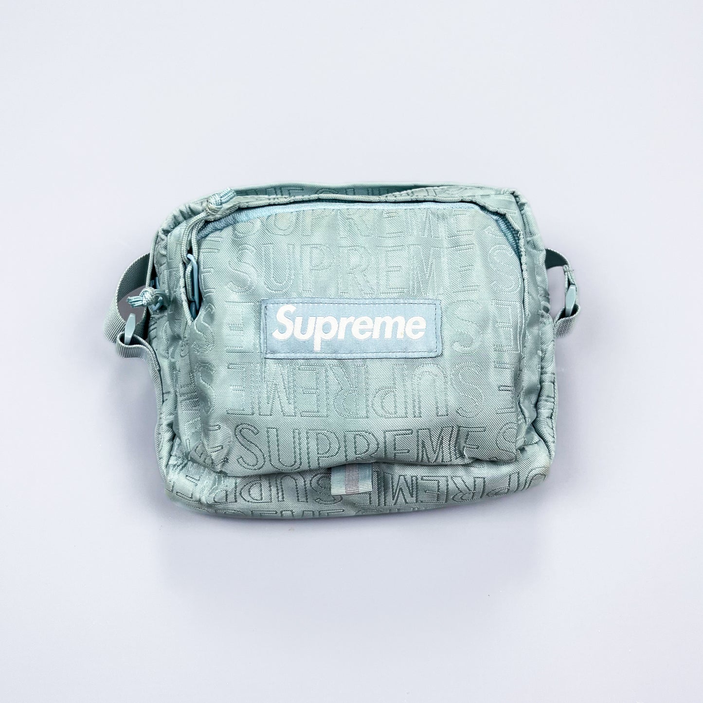 Supreme Spellout Box Logo Shoulder / Side Cordura Bag 'Ice'