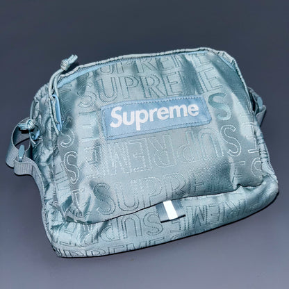 Supreme Spellout Box Logo Shoulder / Side Cordura Bag 'Ice'