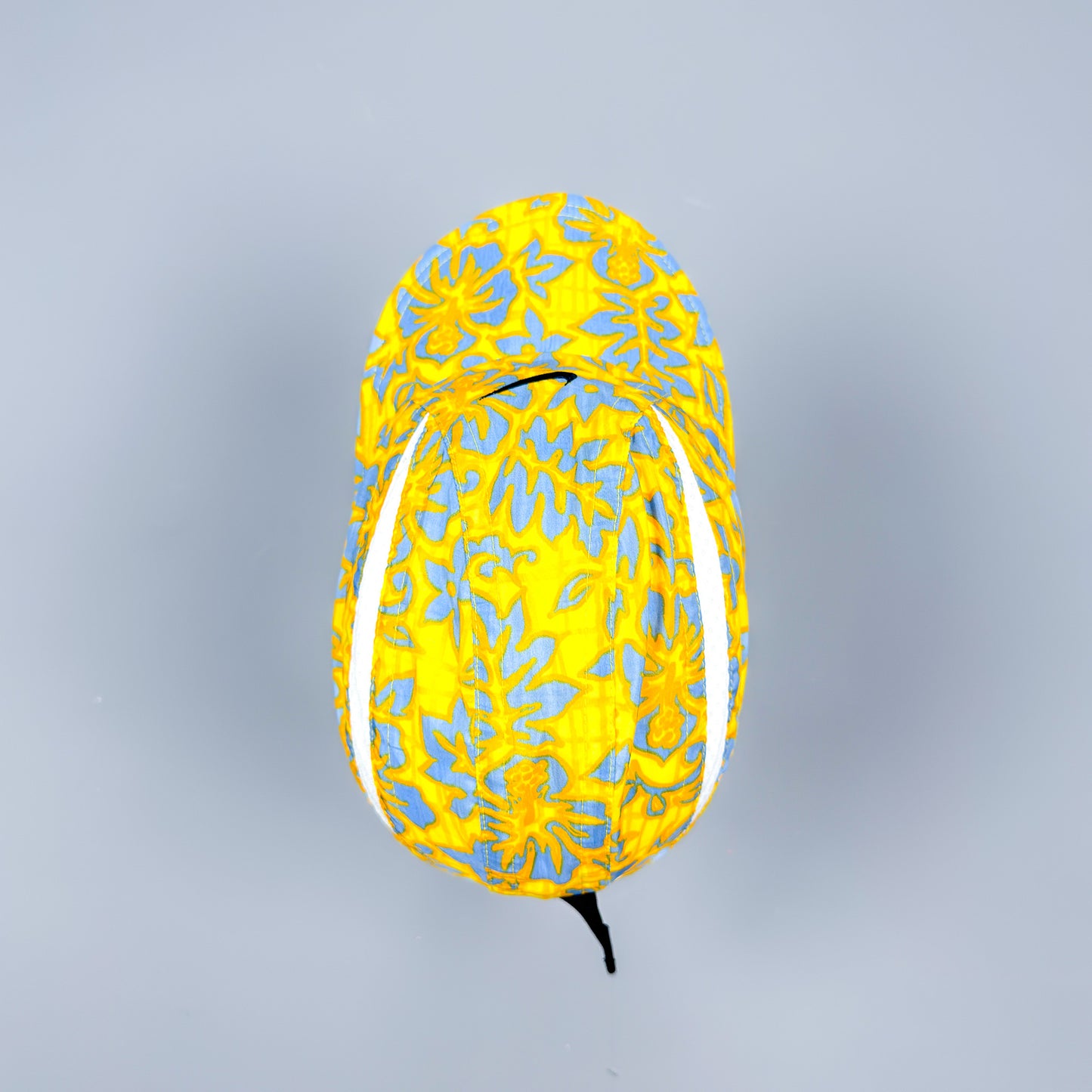 Nike Early 2000's Clima-fit Thin Stripe Floral Cap - Blue / Yellow / White - 2001