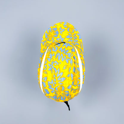 Nike Early 2000's Clima-fit Thin Stripe Floral Cap - Blue / Yellow / White - 2001