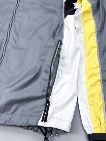 Nike 90's Alpha Project Thin Stripe Running Jacket - Grey / Yellow - FW1999 - Size: Large