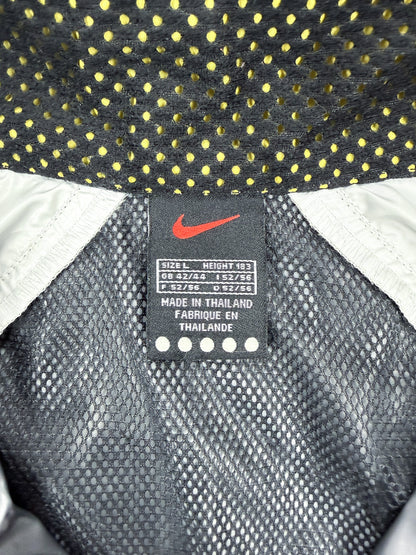 Nike 90's Alpha Project Thin Stripe Running Jacket - Grey / Yellow - FW1999 - Size: Large