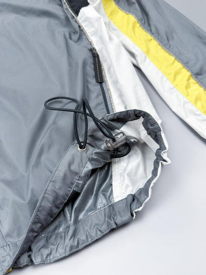 Nike 90's Alpha Project Thin Stripe Running Jacket - Grey / Yellow - FW1999 - Size: Large