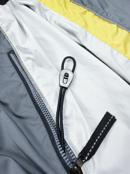 Nike 90's Alpha Project Thin Stripe Running Jacket - Grey / Yellow - FW1999 - Size: Large