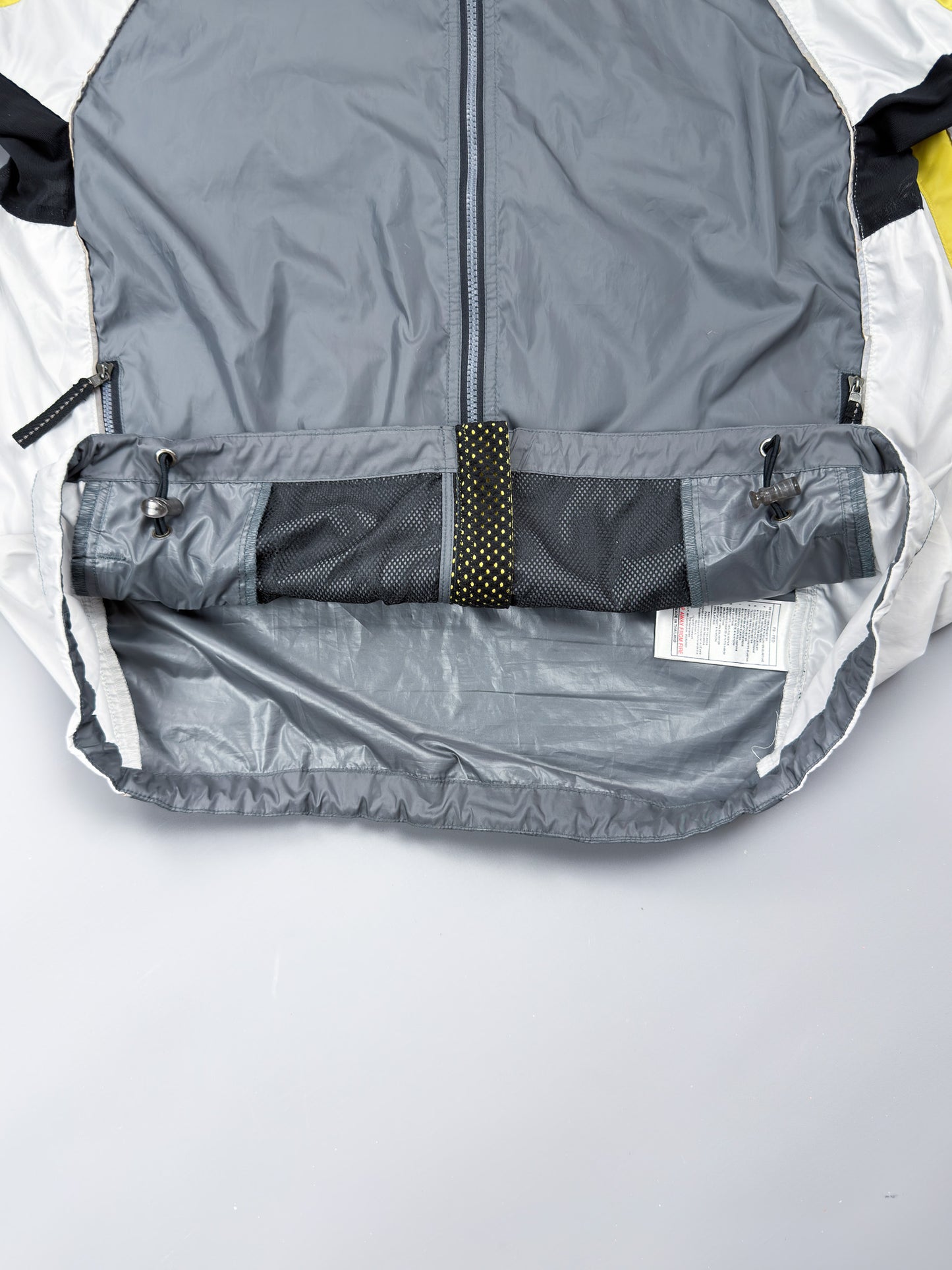 Nike 90's Alpha Project Thin Stripe Running Jacket - Grey / Yellow - FW1999 - Size: Large