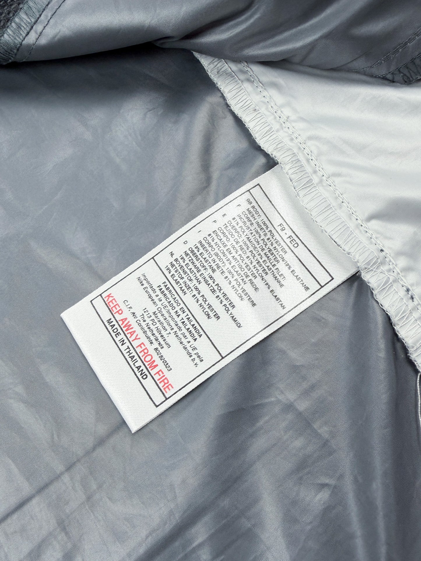 Nike 90's Alpha Project Thin Stripe Running Jacket - Grey / Yellow - FW1999 - Size: Large