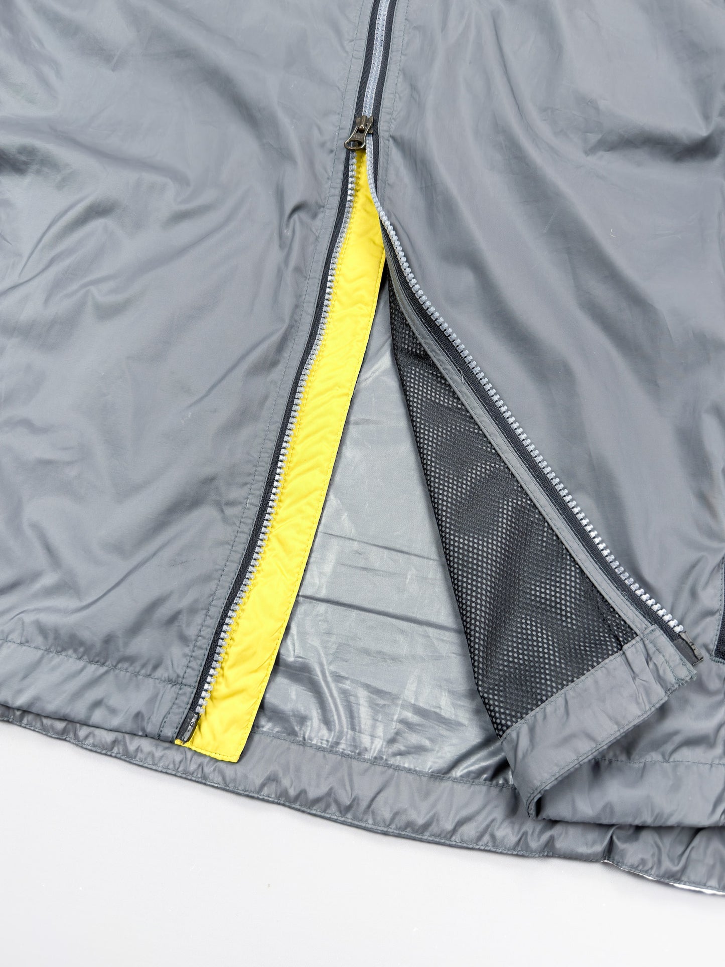 Nike 90's Alpha Project Thin Stripe Running Jacket - Grey / Yellow - FW1999 - Size: Large