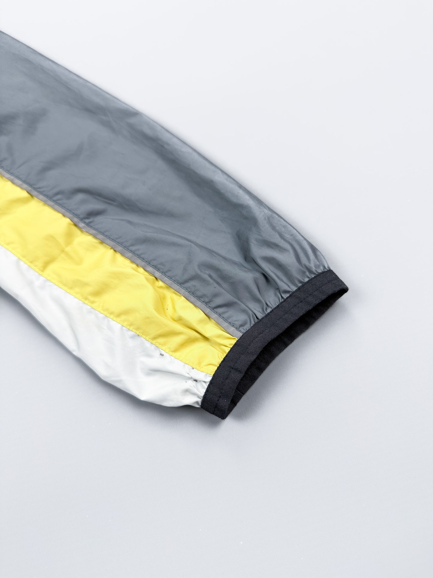 Nike 90's Alpha Project Thin Stripe Running Jacket - Grey / Yellow - FW1999 - Size: Large