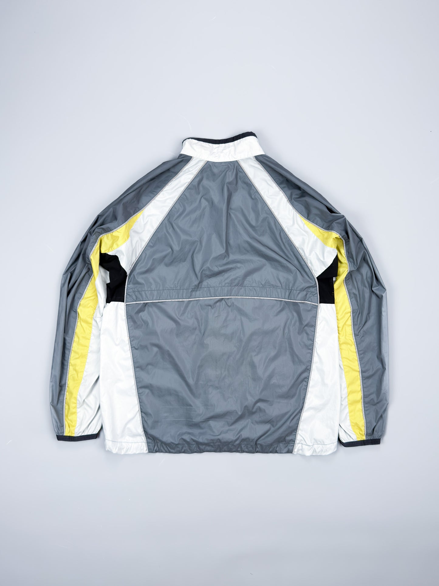 Nike 90's Alpha Project Thin Stripe Running Jacket - Grey / Yellow - FW1999 - Size: Large