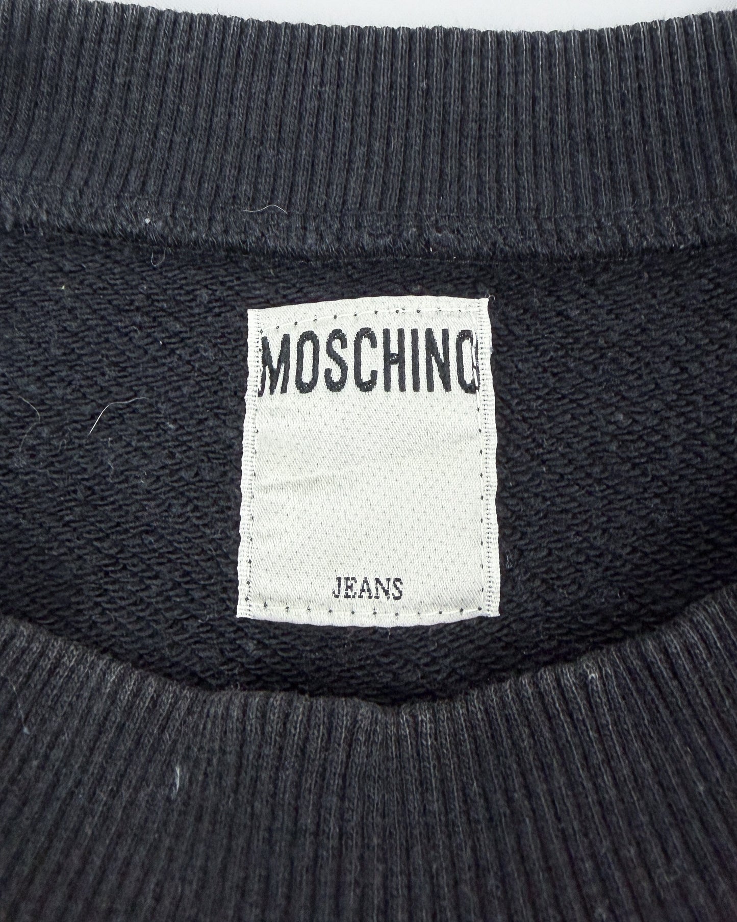 Moschino Jeans Typographic Colour Block Sweatshirt - Size: Small