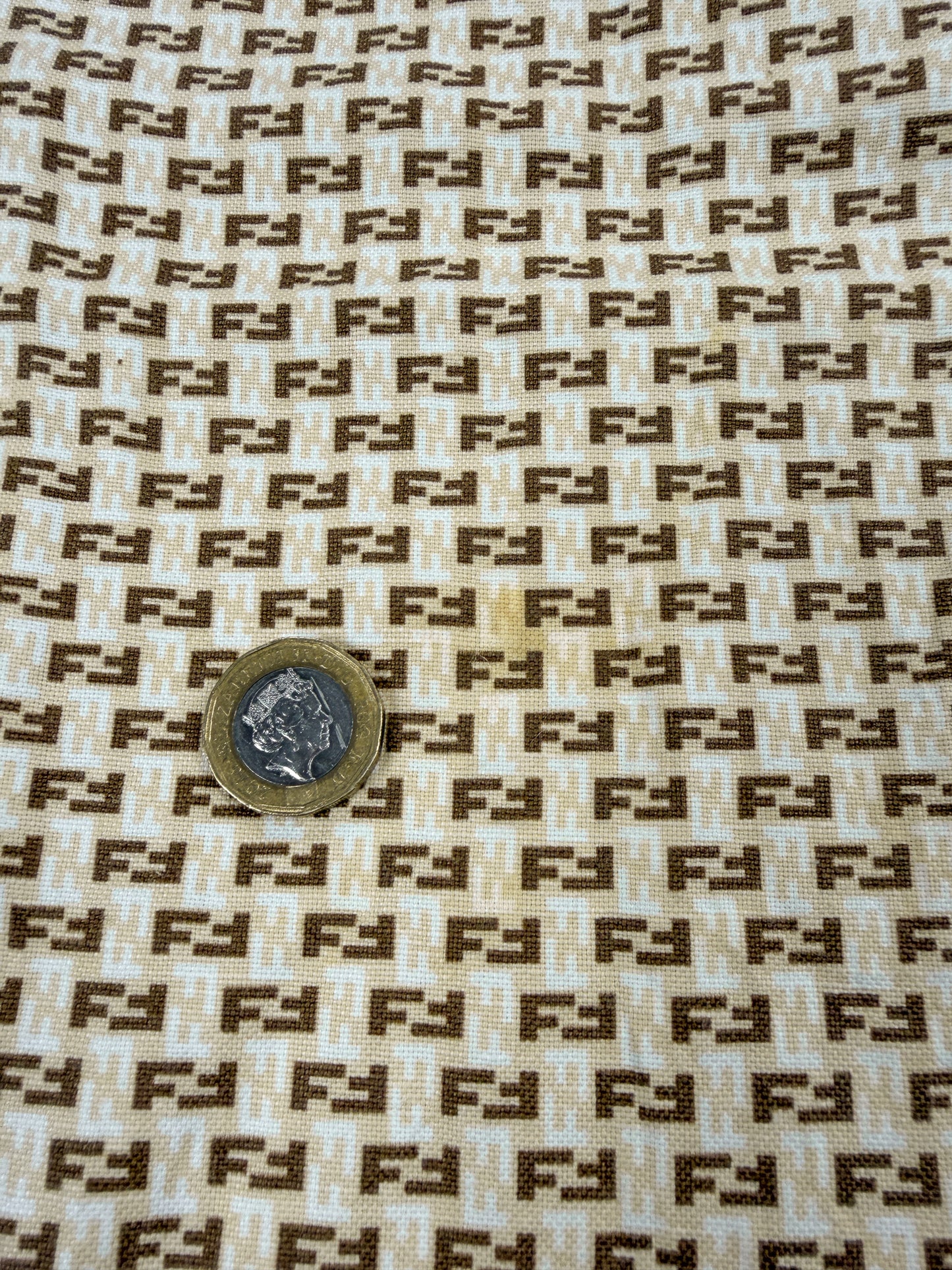 FENDI Zucca Monogram Jeans Roma Amor - Size: 27" Waist