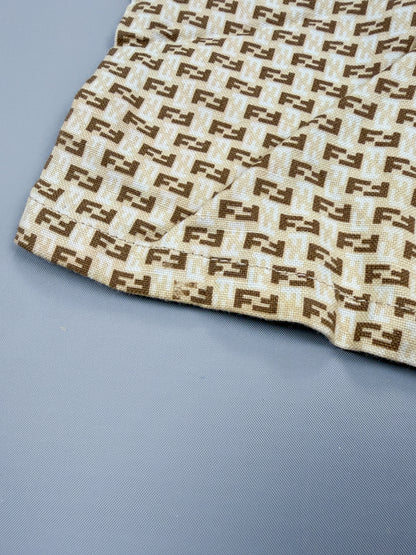 FENDI Zucca Monogram Jeans Roma Amor - Size: 27" Waist