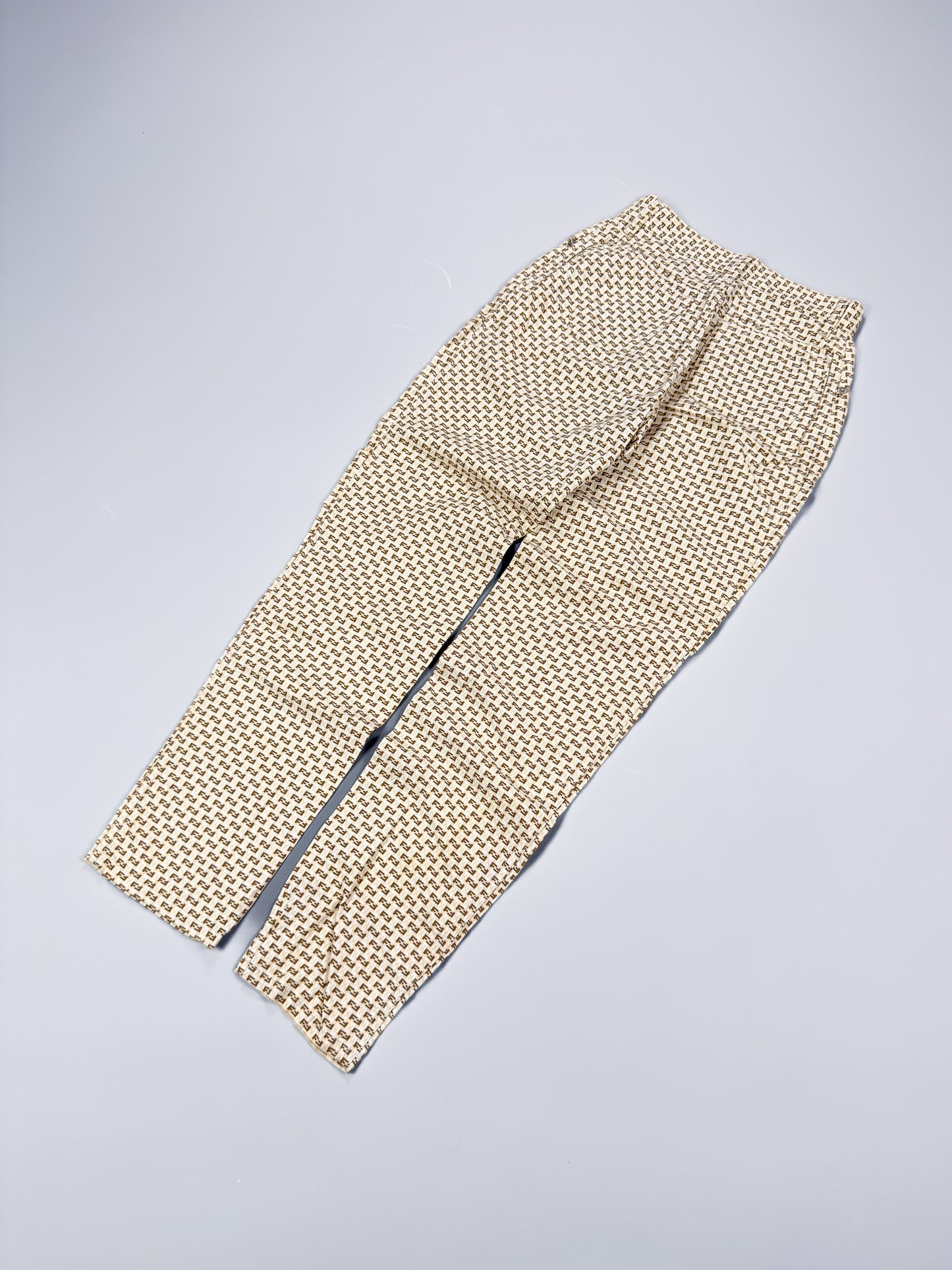 FENDI Zucca Monogram Jeans Roma Amor - Size: 27" Waist