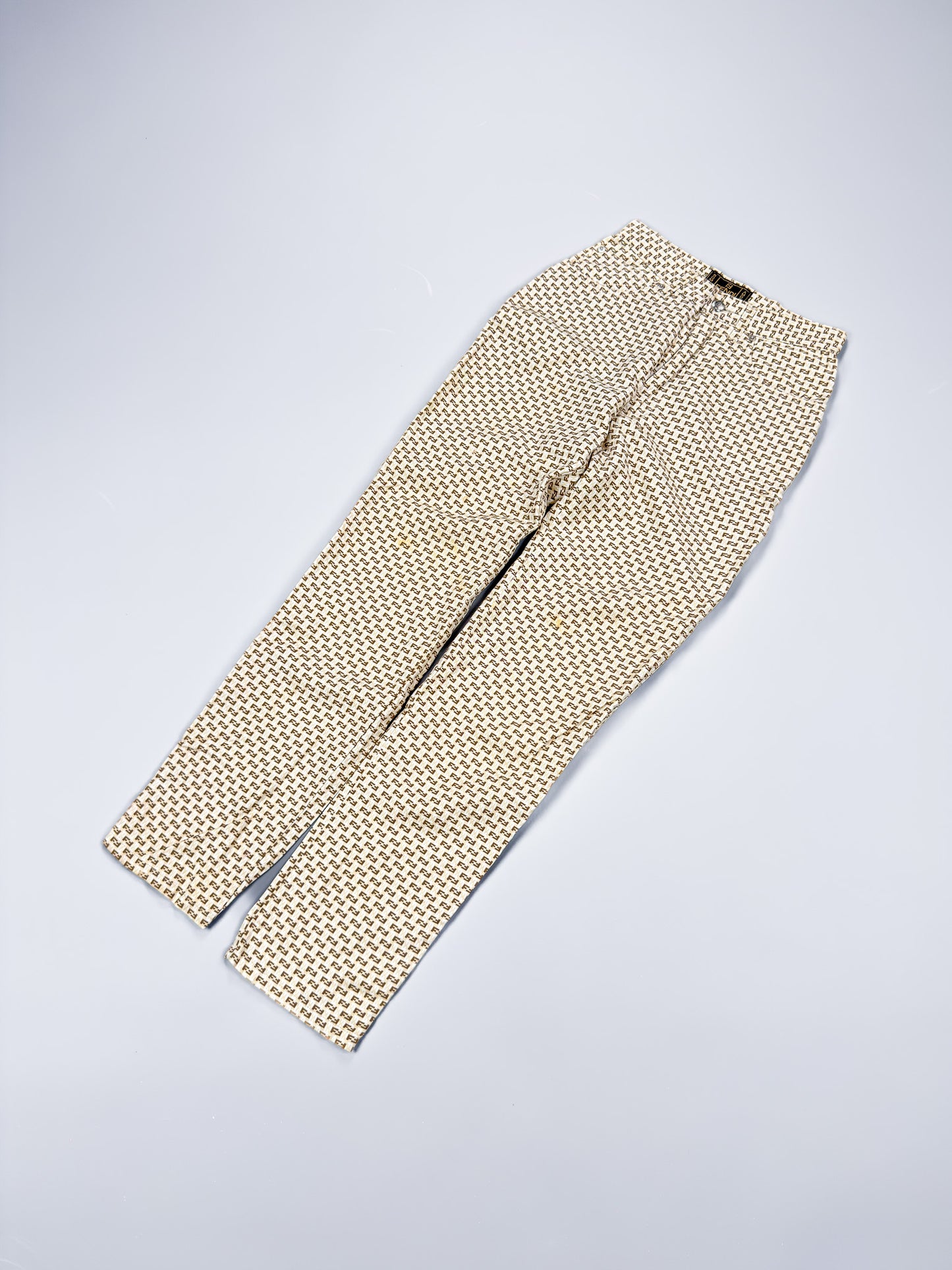 FENDI Zucca Monogram Jeans Roma Amor - Size: 27" Waist