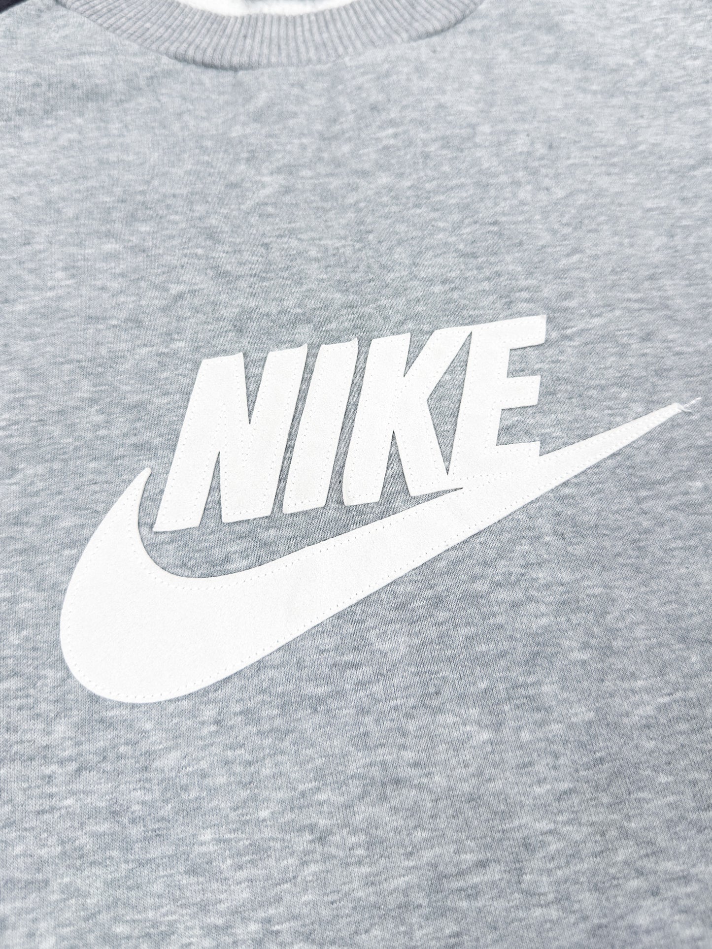 Nike Early 2000's Athletics Striped Fleece Sweatshirt - Size: Large