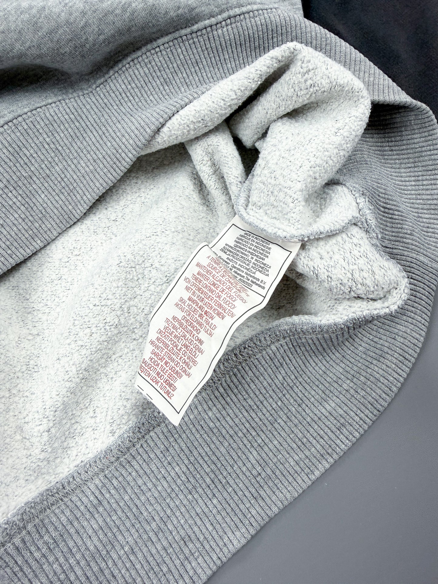 Nike Early 2000's Athletics Striped Fleece Sweatshirt - Size: Large