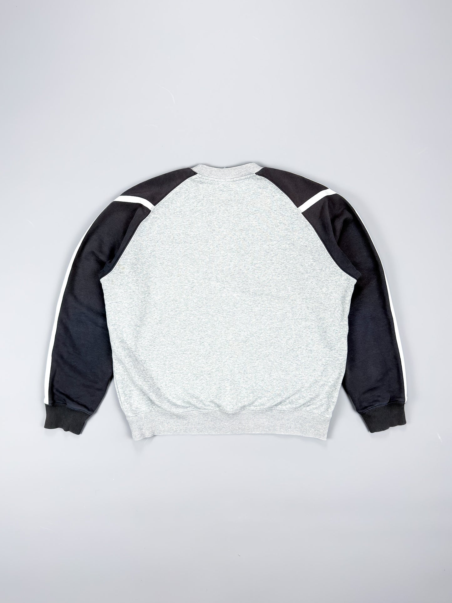 Nike Early 2000's Athletics Striped Fleece Sweatshirt - Size: Large