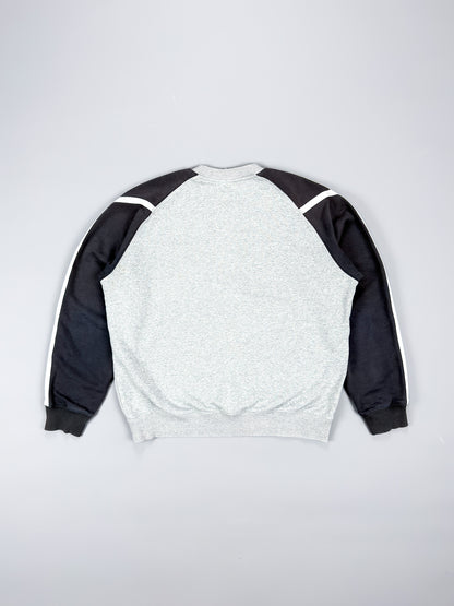 Nike Early 2000's Athletics Striped Fleece Sweatshirt - Size: Large