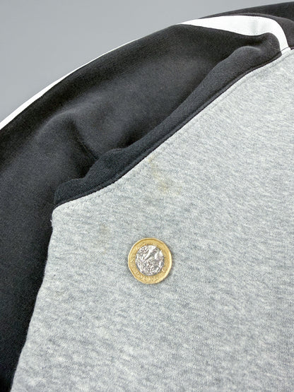 Nike Early 2000's Athletics Striped Fleece Sweatshirt - Size: Large