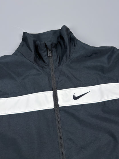 Nike Stripe Track Top / Jacket - Black / White - Size: Medium