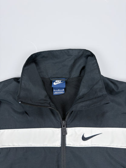 Nike Stripe Track Top / Jacket - Black / White - Size: Medium