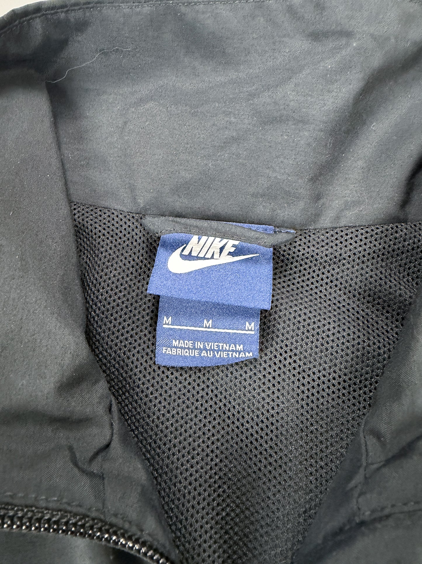 Nike Stripe Track Top / Jacket - Black / White - Size: Medium